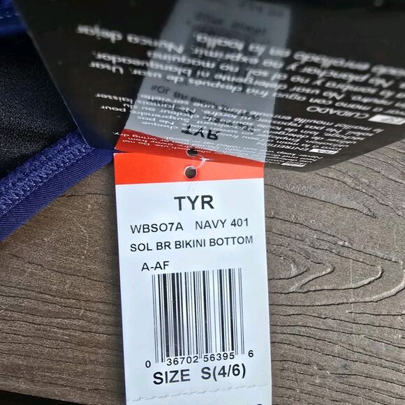 TYR Women's Mix & Match Kauai & Penello Tieback Tops & Navy Bikini Sz S New - Picture 7 of 7